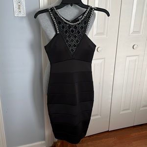 Sequin Hearts Black dress, size 3